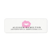 Roze lippen | Gepersonaliseerd retouradres