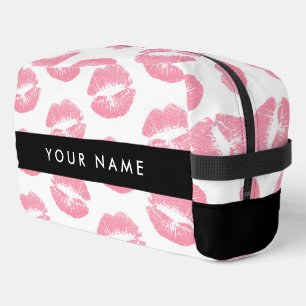 Roze lippen, kus, lippenstift, Jouw naam, personal Toilettasje