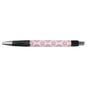 Roze lippen, patroon van lippen, roze lippenstift, pen