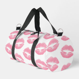 Roze lippen, patroon van lippen, roze lippenstift, plunjezak