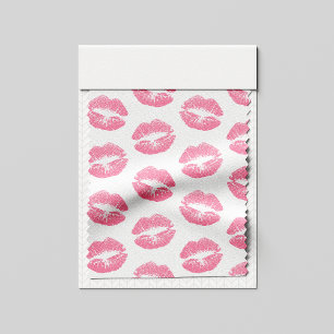 Roze lippen, patroon van lippen, roze lippenstift, stof