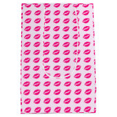Roze Lippenprint Cadeautas (Achterkant)
