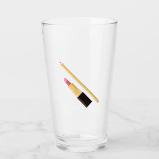 Roze Lippenstift Glas