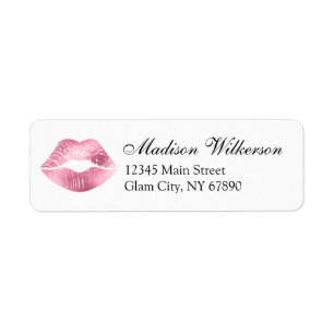Roze Lippenstift Lip Gloss Distributeur Make-up Ar Etiket