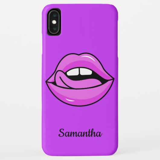 Roze Lips aangepaste telefoongesprekken Case-Mate iPhone Case (Achterkant)