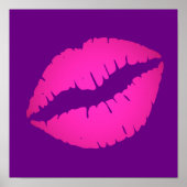Roze lips poster (Voorkant)