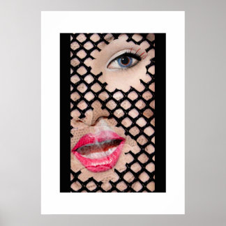 Roze lips poster