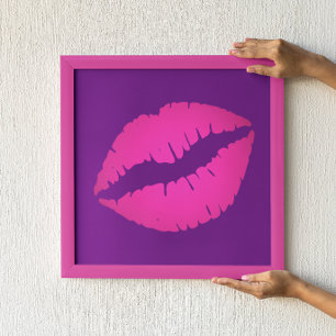 Roze lips poster