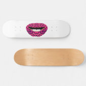 Roze lips Skateboard (Horizontaal)