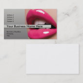 Roze lips Visitekaartje (Voorkant / Achterkant)