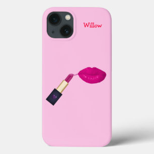 Roze lipstick iPhone 13 hoesje