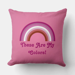 Roze lipstick Lesbian pride rainbow Sierkussen