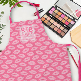 Roze Lipstick Lips Aangepaste make-up artist Schor Schort