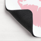 Roze lipstick muismat (Hoek)