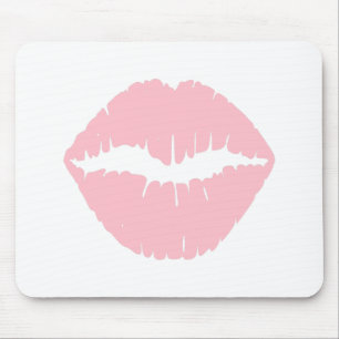Roze lipstick muismat
