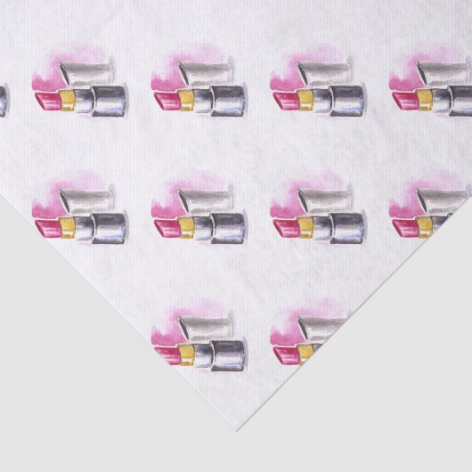 Roze lipstick tissuepapier (Detail)