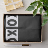 Roze lipstick, XOXO Black en White Love Tissuepapier (Geschenk)