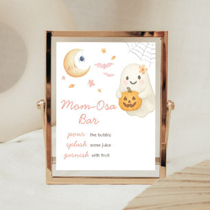 Roze Little Boo Baby Shower Moeder Osa Bar Bord Poster