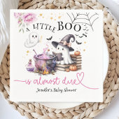 Roze Little Boo Halloween Baby shower Papier serve Servet