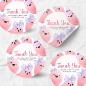 Roze Little Boo Halloween Baby shower Ronde Sticker