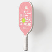 Roze Live Love Pickleball Persoonlijk Paddle (Links)
