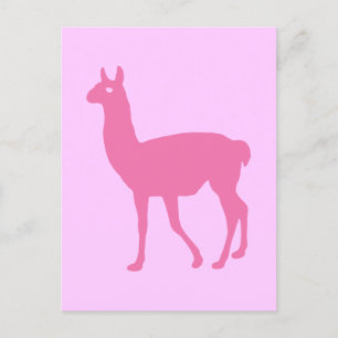 Roze Llama Briefkaart
