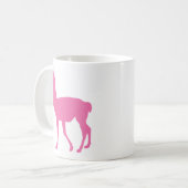 Roze Llama Koffiemok (Voorkant links)