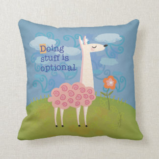 Roze Llama op het Sierkussen Hilltop