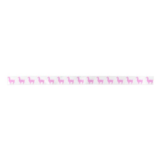 Roze Llama Ribbon Lint (Voorkant)