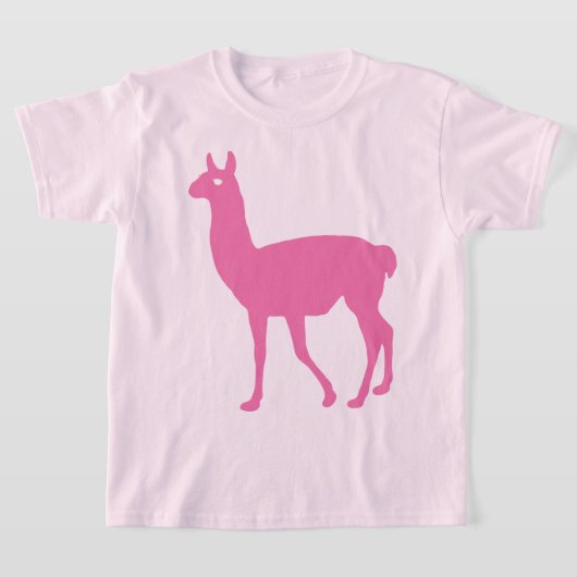 Roze Llama T-Shirt (Laagn)