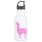 Roze Llama Water Fles (Voorkant)