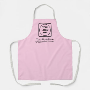 Roze Logo Moderne Zakelijke Bedrijfs branding Schort