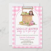 Roze Lokale Baby Shower Kaart (Voorkant)