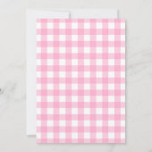 Roze Lokale Baby Shower Kaart (Achterkant)