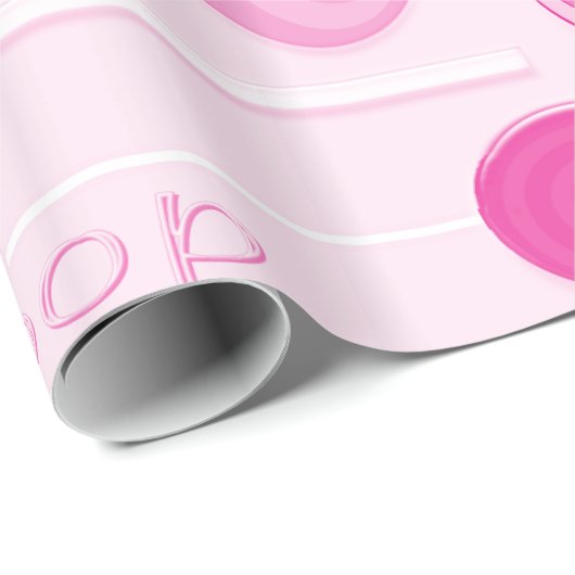 Roze Lollipops Cadeaupapier (Rol Hoek)