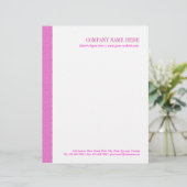 Roze Lollypop Patroon Briefhoofd (Staand voorkant)