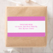 Roze Lollypop Patroon Etiket (Insitu)