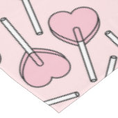 Roze Lolly's, Hart Lolly's, Lolly Patroon Tafelkleed (Gekanteld)