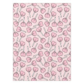 Roze Lolly's, Hart Lolly's, Lolly Patroon Tafelkleed (Voorkant)