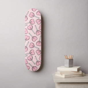 Roze Lolly's, Hart Lolly's, Lolly Stippenpatroon Skateboard