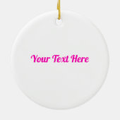 Roze Looptyloo Mandala Doodle #22 Keramisch Ornament (Achterkant)