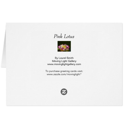 Roze Lotus (Achterkant Horizontaal)