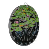 roze lotus black dartbord (Voorkant Links)