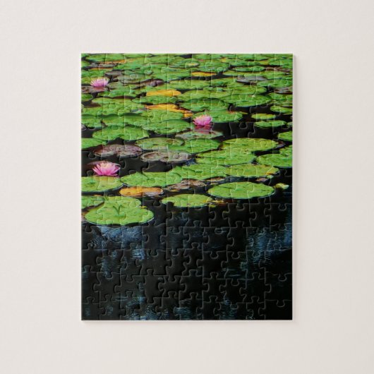 roze lotus black legpuzzel (Verticaal)