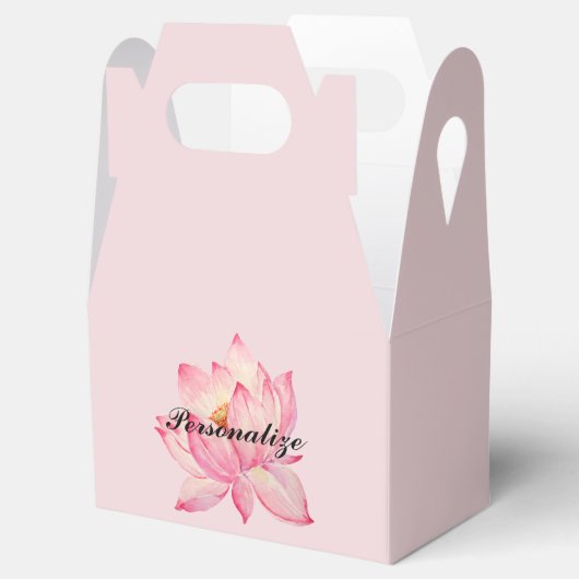 Roze Lotus Bloem Bedankdoosjes (Geopend)