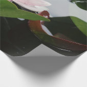 Roze Lotus bloem foto inpakpapier (Hoek)