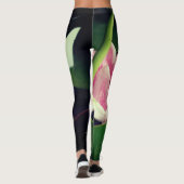 Roze Lotus Bloem Fotografie Leggings (Achterkant)