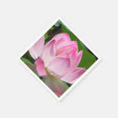 Roze Lotus Bloom Servet (Hoek)