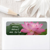Roze Lotus Blossom Etiket (Insitu)