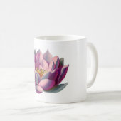 Roze Lotus Blossom Koffiemok (Voorkant rechts)